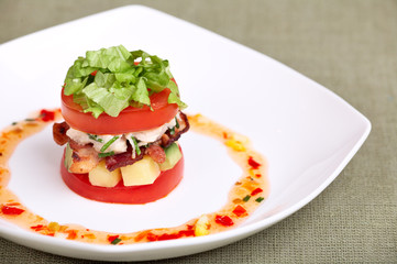 Delicious salad or appetizer