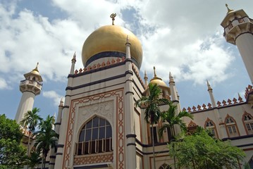 Fototapeta na wymiar Sultan Mosque, Singapur.