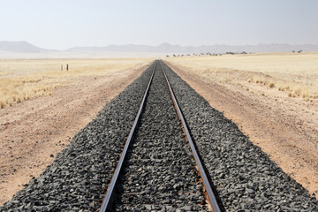 Bahnlinie in Namibia