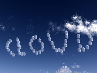 Naklejka premium Cloud Word 5
