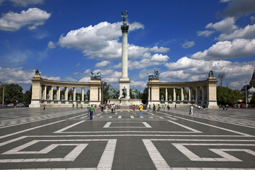Obraz premium Plac Bohaterów, Budapeszt