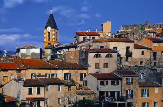 A hilltop village in provence france.