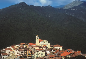 Naklejka na ściany i meble A hilltop village in provence france.