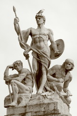 Statue in Rome.Italy.