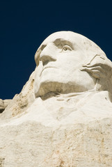 Obraz premium closeup view of George Washington on Mount Rushmore 