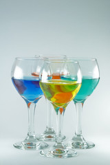 Wine Glasses of Color