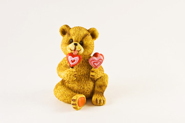 Valentines Teddy Bear with Lolipop
