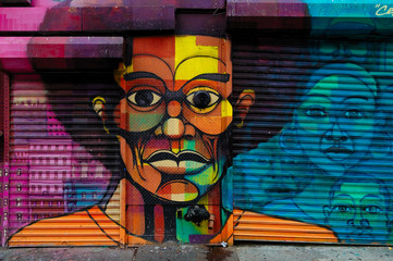 Naklejka premium Harlem Graffiti