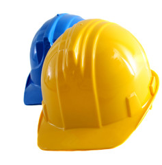 Fototapeta premium Safety hat worn by construction workers.