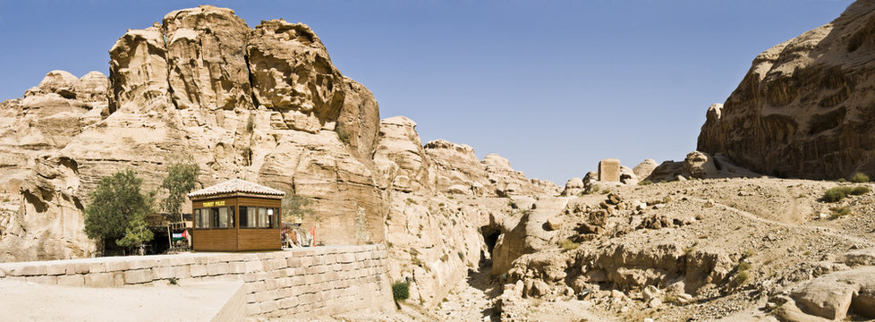 Petra in Jordan landscape