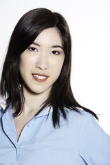 young cute smiling asian woman