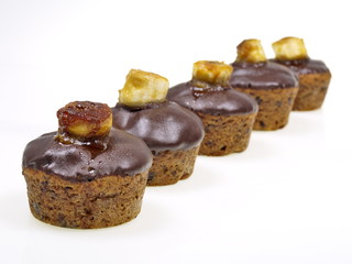 bananen schokoladen muffin