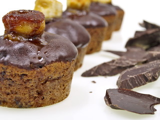 bananen schokoladen muffin