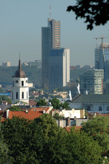Obraz premium Vilnius - view on the capital of Lithuania