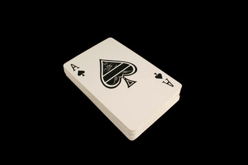 Isolated deck of cards