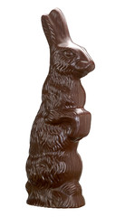 Fototapeta na wymiar grand lapin en chocolat noir