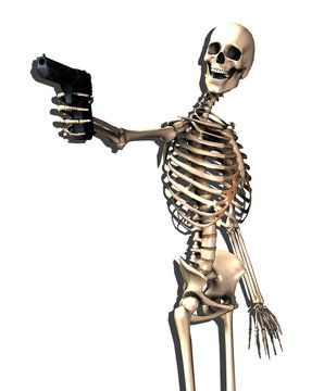 Skeleton And Gun 12