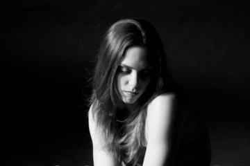 depressed girl