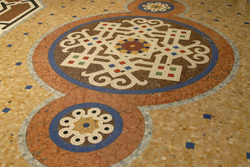 beautiful tile and marble floor in Italy