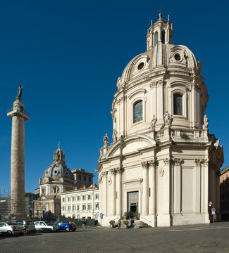 Colonna Traiana, Roma, Italia