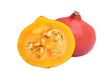 Aufgeschnittener HOKKAIDOKüRBIS