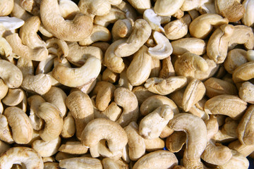 closeup of cashewnuts