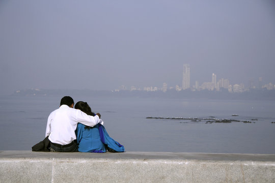 Young Couple Sharing Intimate Moment, India