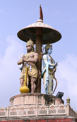 statue of lord Ram and hanuman, rishikesh, india
