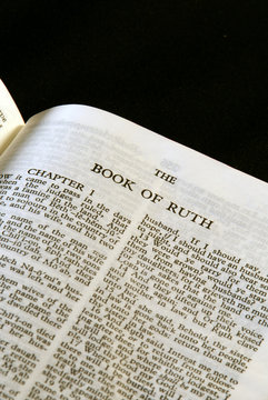 Bible Open To The Book Of Ruth