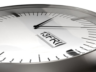 the clock disaster time (3D render)