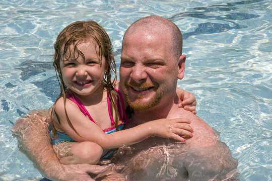 Family Fun in Swimming Pool