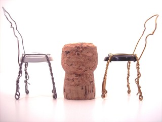 Cork Table and Chairs