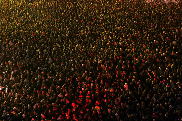 Crowd of people at a concert eve