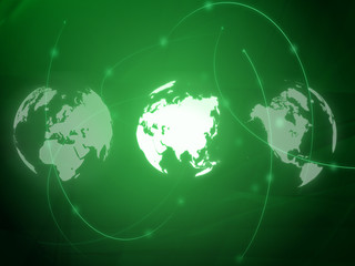 world map technology-style