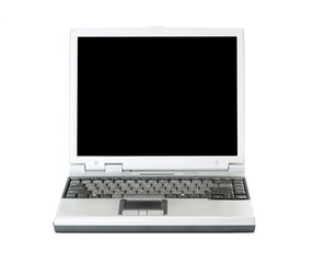 Fototapeta premium Laptop isolated whith blank screen