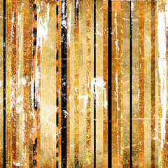 grunge striped background with golden elements