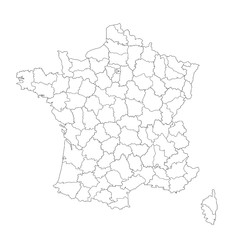 Carte de France (régions et départements)