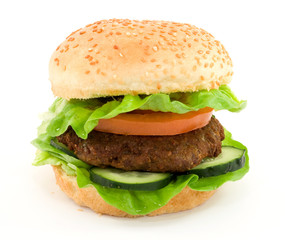 fast food studio isolated on white