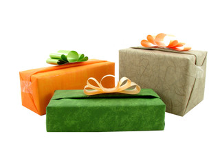 Colorful birhday presents