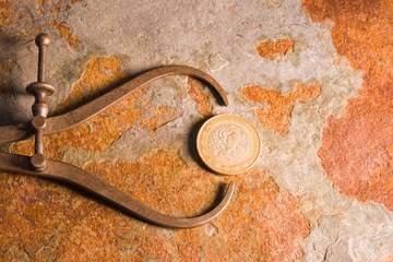 Pair of calipers of measuring exact dimensions and tolerances