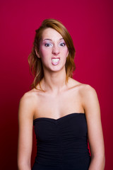 Naklejka premium funny face