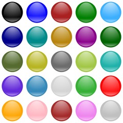 colorful aqua buttons