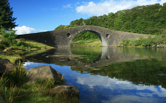 Fototapeta Clachan Bridge, Scotland, UK