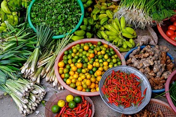 Tropical fruits and vegetables
