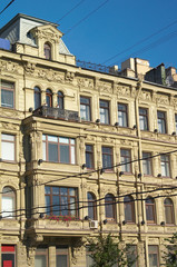Fototapeta premium facade with balcony