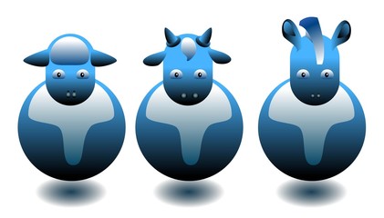 Fototapeta premium farm animals