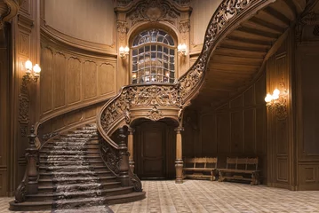 Fototapete Treppen Treppe im alten Kasino von Lviv
