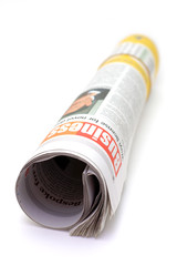 Roll of newspaper, Business section