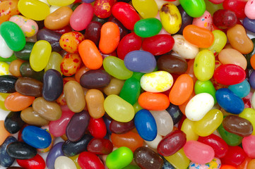 Background of multi color jelly beans