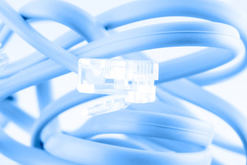 Computer cable. Isolation on white